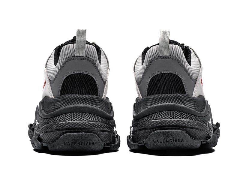 "Clear Sole Gray Silver Black"
