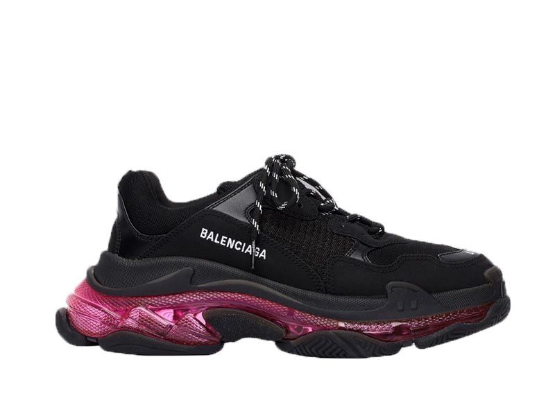 "Clear Sole Neon Pink"