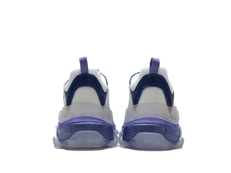 "Clear Sole White Purple"