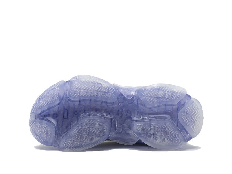 "Clear Sole White Purple"