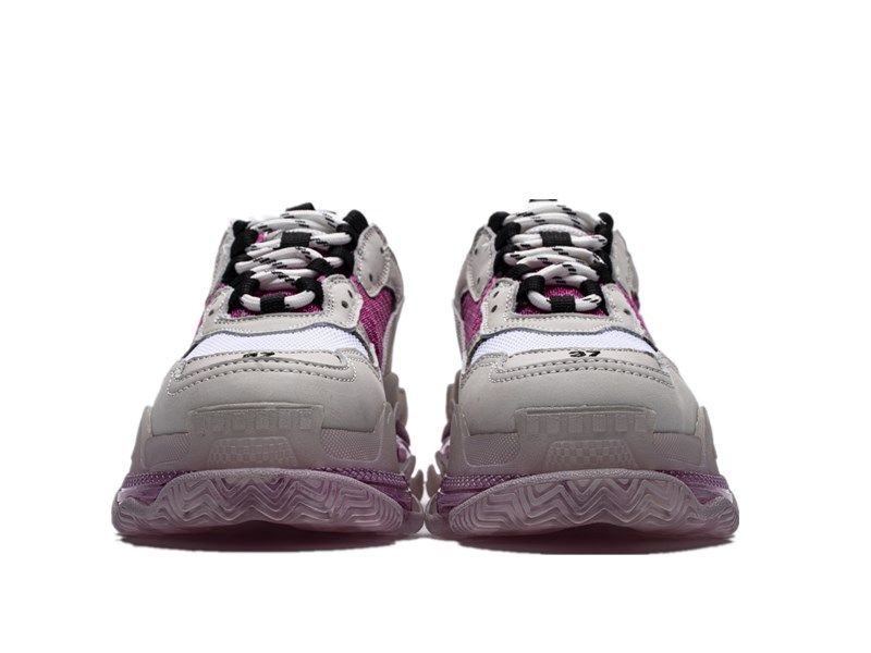 "Clear Sole White Purple"