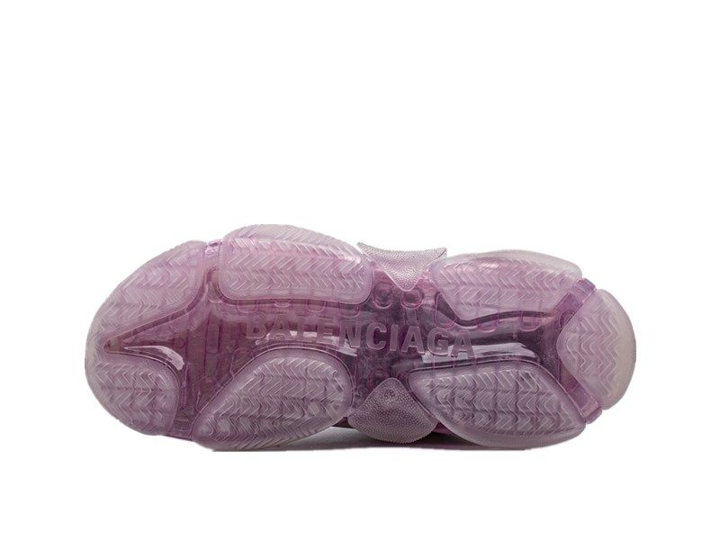 "Clear Sole White Purple"