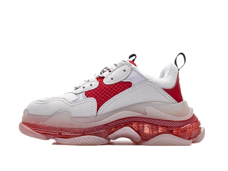 "Clear Sole White Fuchsia"