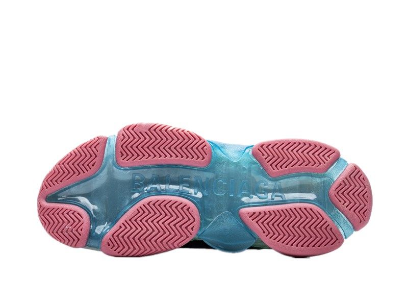 "Clear Sole Black Purple"